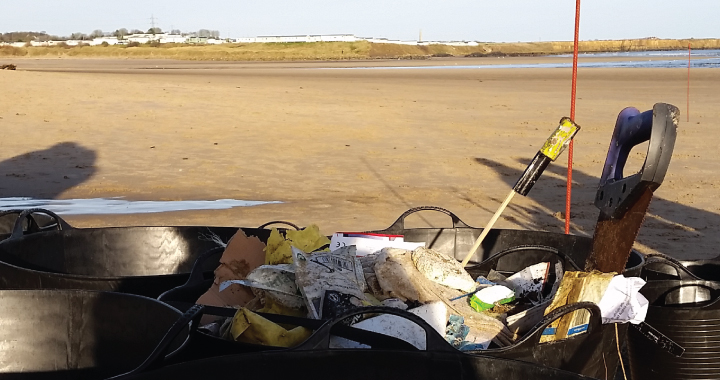 A beautiful day for a beach clean!