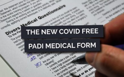 The new PADI medical form with no covid questions
